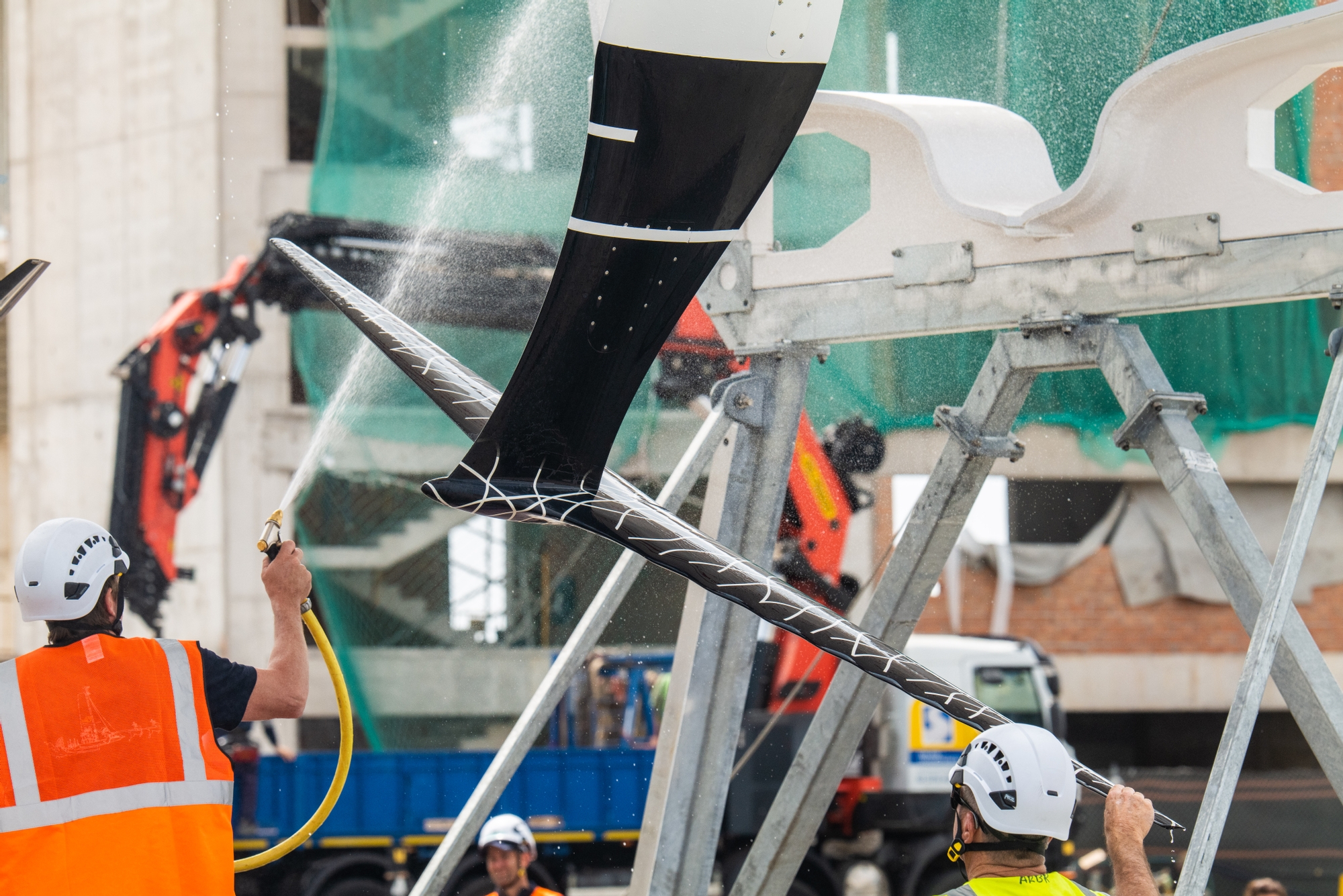 SWISS REVEAL THE TUBERCLE FOIL - 37th America's Cup