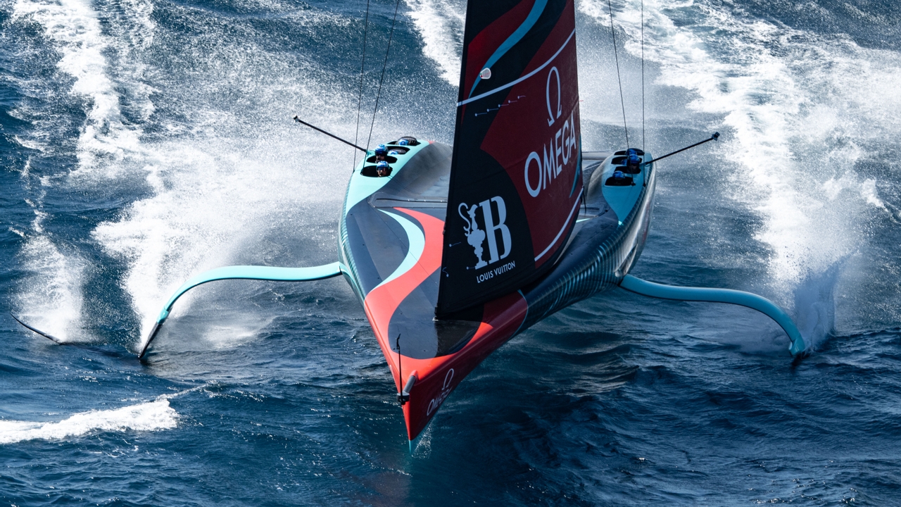 September 26, 2024. Louis Vuitton Cup, Final Race Day 1. EMIRATES TEAM NEW ZEALAND