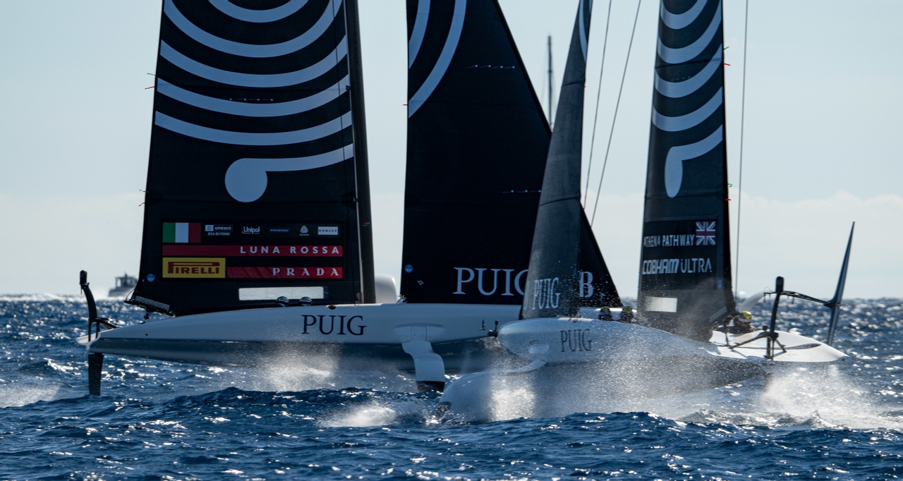 October 05, 2024. 37th America’s Cup -Puig Women's America's Cup, Qualifying - Group A. Luna Rossa Prada Pirelli Women's Team, Athena Pathway - Women