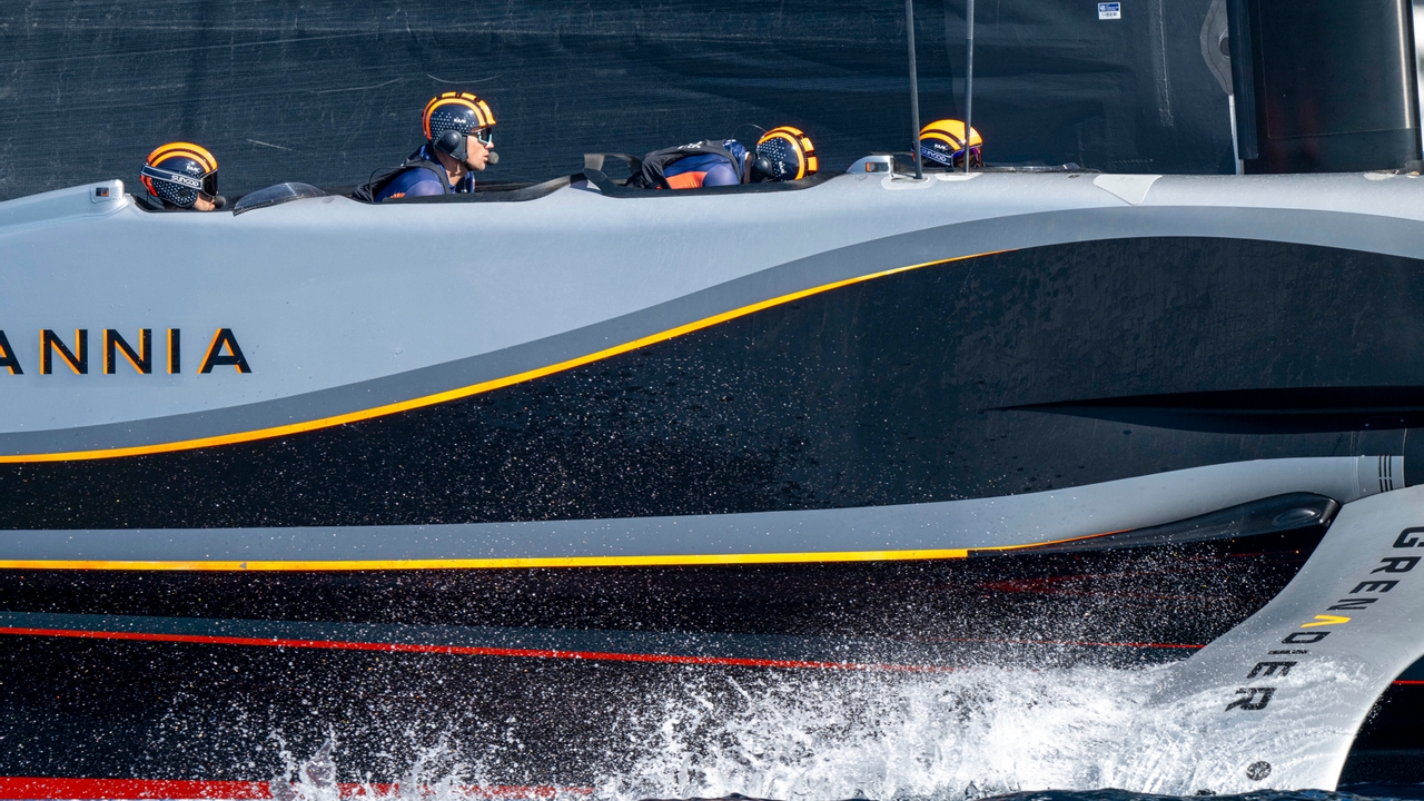 October 19, 2024. Louis Vuitton 37th America's Cup, Race Day 6, Race 9. INEOS BRITANNIA