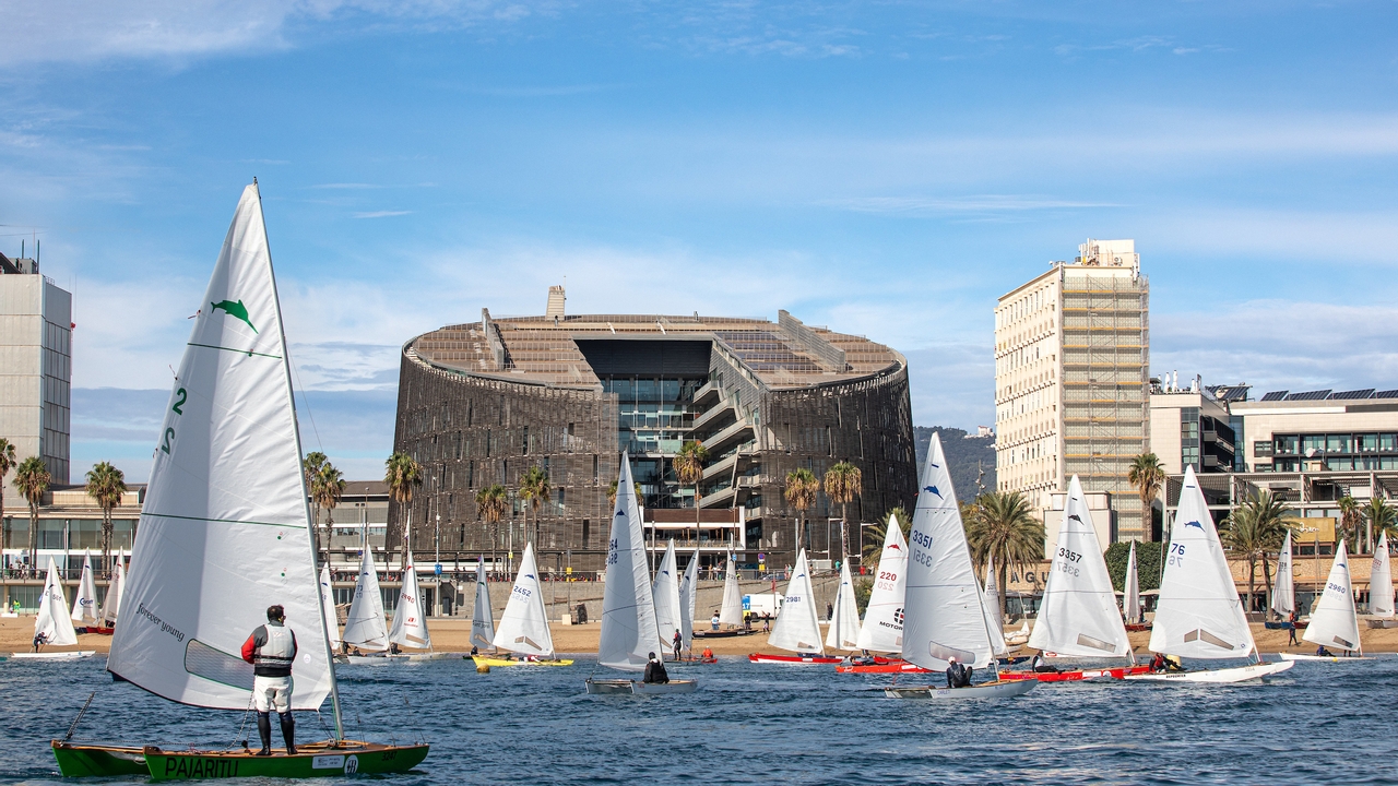 October 19, 2024. Louis Vuitton 37th America's Cup, Patí català, Race Day 1.