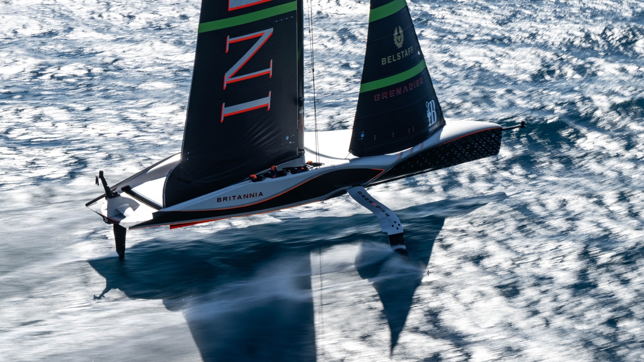 September 26, 2024. Louis Vuitton Cup, Final Race Day 1. INEOS BRITANNIA