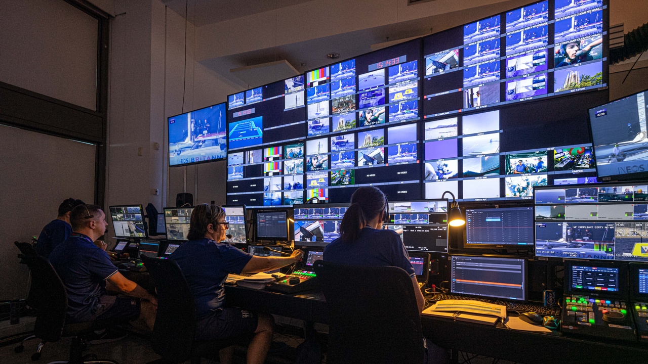 August 30, 2024. Louis Vuitton Cup, Race Day 2  Broadcast TV