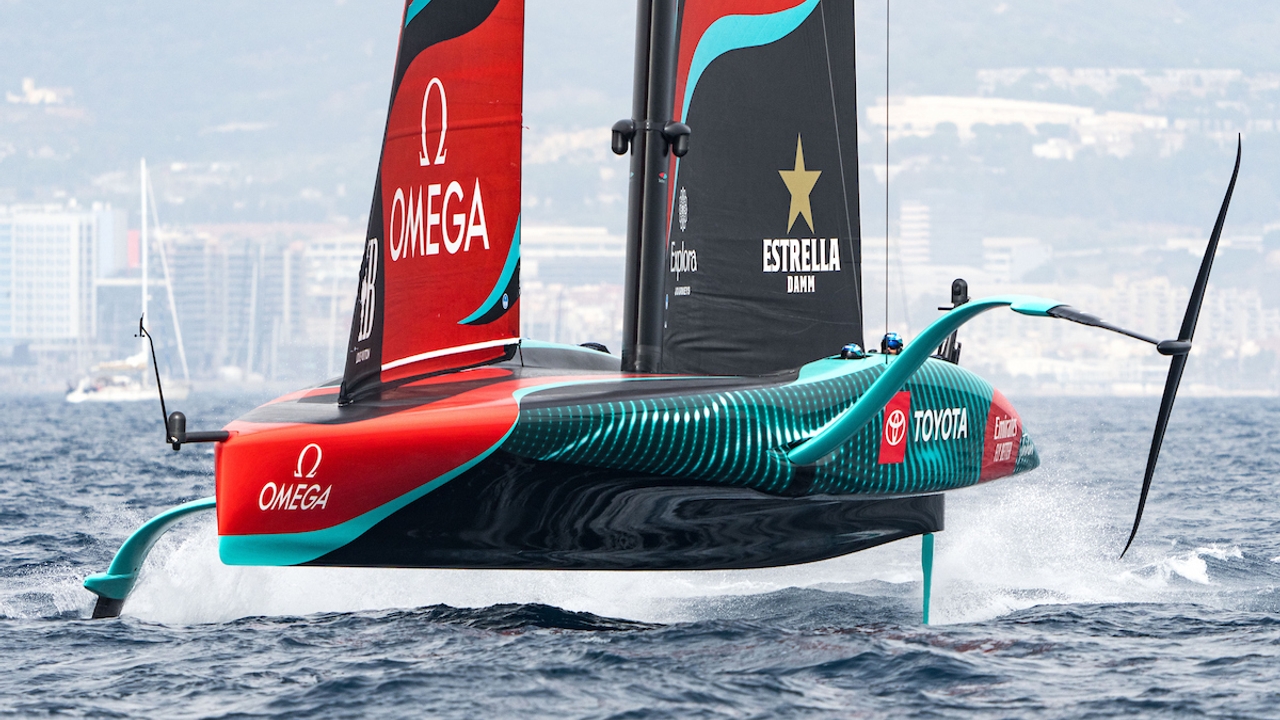 October 14, 2024. Louis Vuitton 37th America's Cup, Race Day 3. EMIRATES TEAM NEW ZEALAND