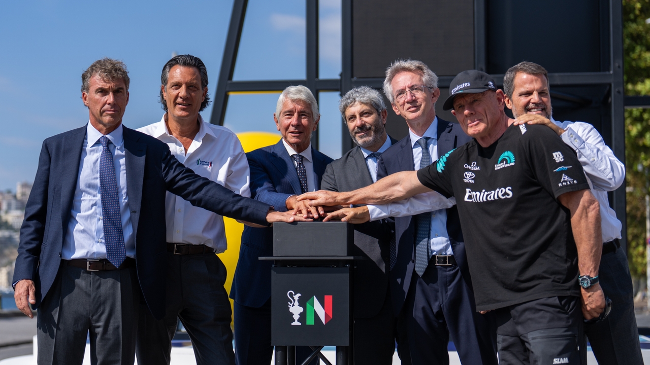 22 September 2026. Louis Vuitton 38th America's Cup - Preliminary Regatta Naples. Countdown clock unveiling at Lungomare.