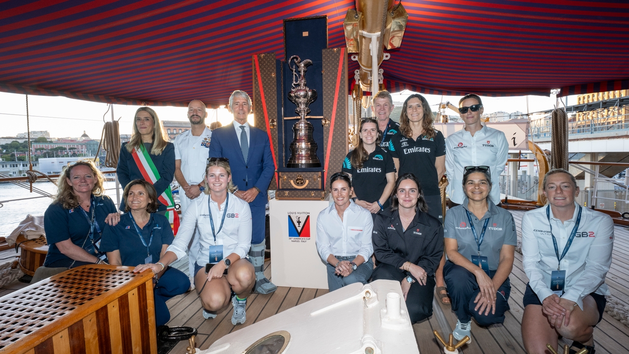 23 September 2026. Louis Vuitton 38th America's Cup - Preliminary Regatta Naples  Teams visit to Amerigo Vespucci  