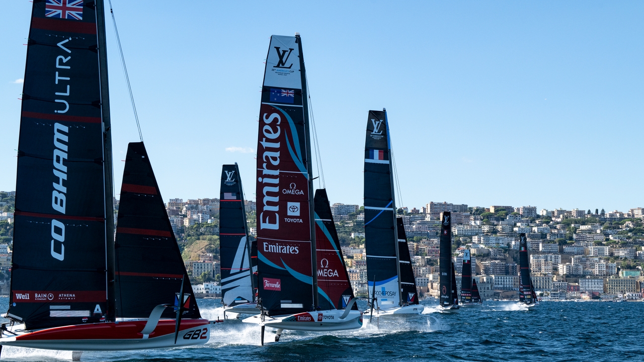 26 September 2026. Louis Vuitton 38th America's Cup - Preliminary Regatta Naples  Race Day 2 fleet